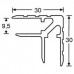 Adam Hall 6107 Aluminijumski ugaoni (duplo L) profil 30x30mm za 9.5mm materijal